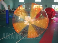 All The Fun Inflatables and Half Color Water Ball Orange and Transparent