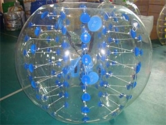 Blue Color Dots Bubble Soccer Ball Wholesale Market