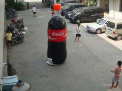 4m Coca Cola aufblasbare Flasche Replik