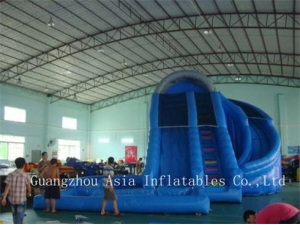 Inflatable Corkscrew Water Slide