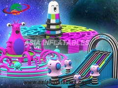 Colourful Art-Zoo Inflatable Theme Park on sales