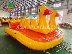 Look better 6 Riders Inflatable Towable Duck Boat Inflatable UFO Sofa Inflatable Water Toys