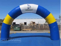 20 Foot Blue Round Inflatable Standard Arch