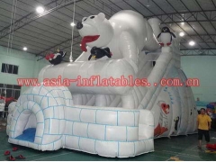 Polar Bear Inflatable Slide