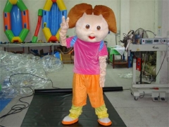 Dora Maskottchen Kostüm