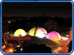 Benutzerdefinierte Aufblasbare Messe-Zelt, LED-Licht aufblasbare Kuppel Strukturen für Corporate Event, Handel zeigt und Messe-Displays