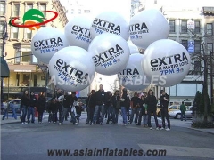 Werbung für aufblasbare Heliumballons