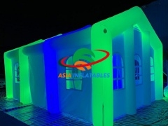 Doppel Mobiles aufblasbares Hochzeitsfestzelt mit LED-Leuchten