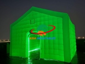 Top Design Mobile Night Club Tent Inflatable Cube Party Tent With LED Lighting