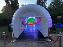 Customized Hot Selling Inflatable White Igloo Disco Tent Inflatable dome Party Bar Tent With Led Lighting with wholesale price