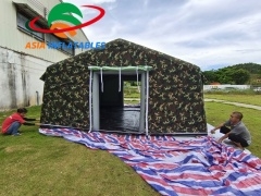 Doppel Heißer Verkauf Aufblasbares Militärzelt Militär Schnellaufblasbarer Unterstand Für Such- und Rettungseinsätze