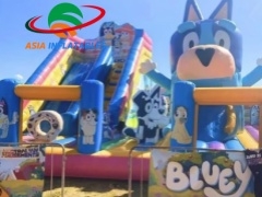 Riesige aufblasbare Funcity mit blauem Thema zu verkaufen hersteller