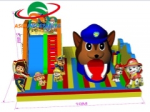 Hot Sale PAW Patrol Theme Playzone For All PAW Patro Fans Inflatable Theme Park Manufacturers