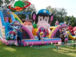 PAW Patrol Fun World Jumping Inflatable Playground For Sale Inflatable Theme Park Manufacturers