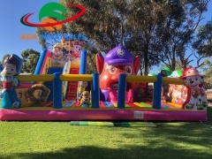 Aufblasbares Spielzeug PAW Patrol Aufblasbares Trampolin für Kinder hersteller